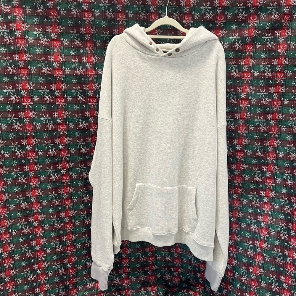 Fear Of God Thick White Hooded Sweatshirt